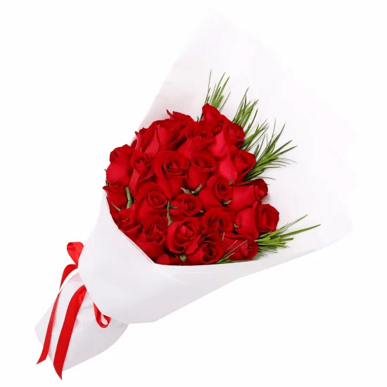 Two Dozen (24) Red Roses Bouquet - Pak Gifts Store