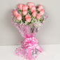 One Dozen (12) Stems of Imported Pink Roses