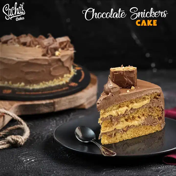 Chocolate Snickers Cake – Sacha Bakery