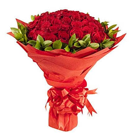 Five Dozen (60) Red Roses Bouquet