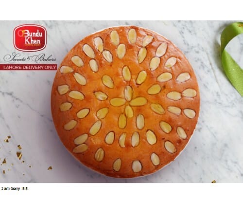 Almond Dry Cake – Bundu Khan (2 lbs) - Pak Gifts Store