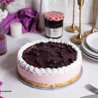 Blue Berry Cheese Cake – Baba Bakers (2 lbs) - Pak Gifts Store