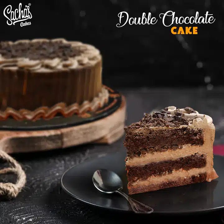 Double Chocolate Cake – Sacha Bakery - Pak Gifts Store