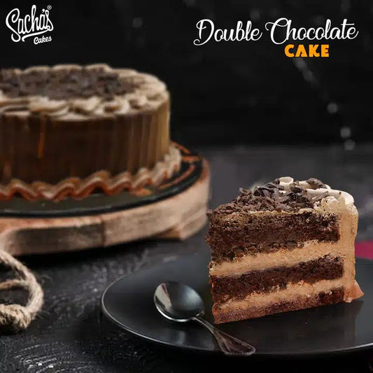 Double Chocolate Cake – Sacha Bakery - Pak Gifts Store