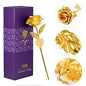 Golden Artificial Single Rose with Box - Pak Gifts Store
